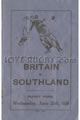 Southland v British Isles 1930 rugby  Programme
